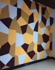 Ses Emici Akustik Duvar Panelleri Sert İç Ses Geçirmez Polyester Fiber Kart