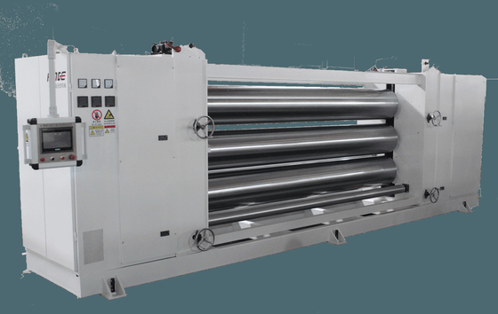 Tek Bantlı 1500GSM 2 Silindir Tekstil Kalender Makinesi Otomatik Düzeltme