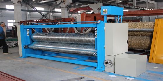 Yüksek Kapasiteli İki Roll Kumaş Kalender Makinesi 5.5 m Gsm 60-1500g / M2 ile